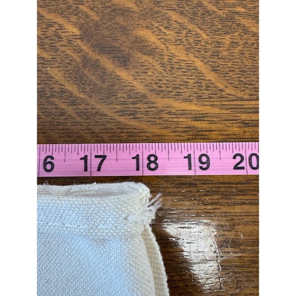 L.L. Bean Boat And Tote Bag Canvas Beige Blue Trim Ladies Home Journal Medium - Picture 4 of 5